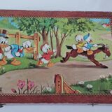 Jouet Cube en bois Picsou et Mickey