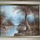Signed oil painting - landscape - irène cafieri