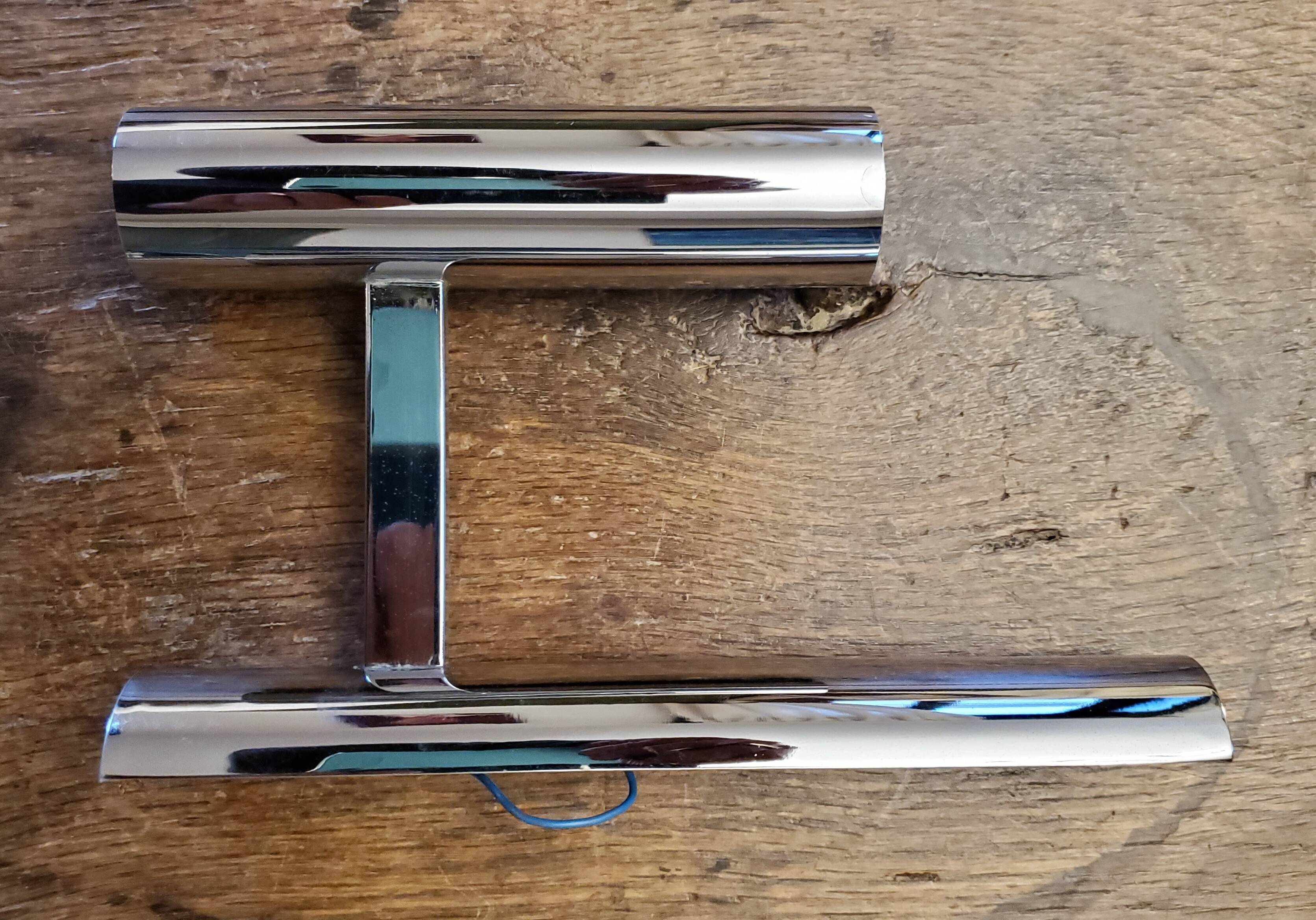 70's chrome wall light