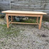 Rustic wooden farmhouse table