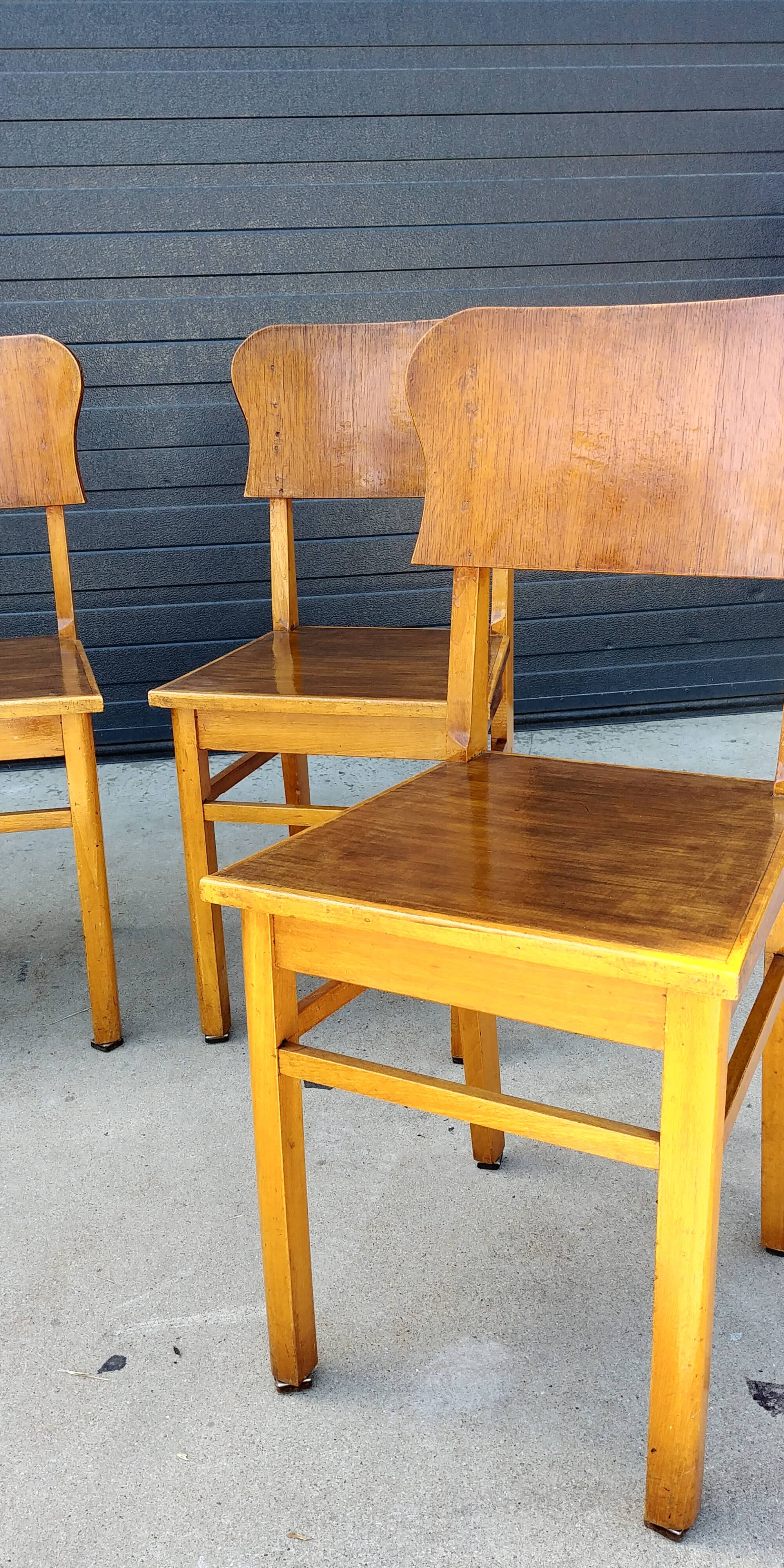 Lot of 6 bistro chairs