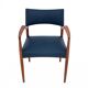 Fauteuil bleu, design danois, années 1960.