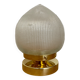 Vintage globe table lamp in holophane glass