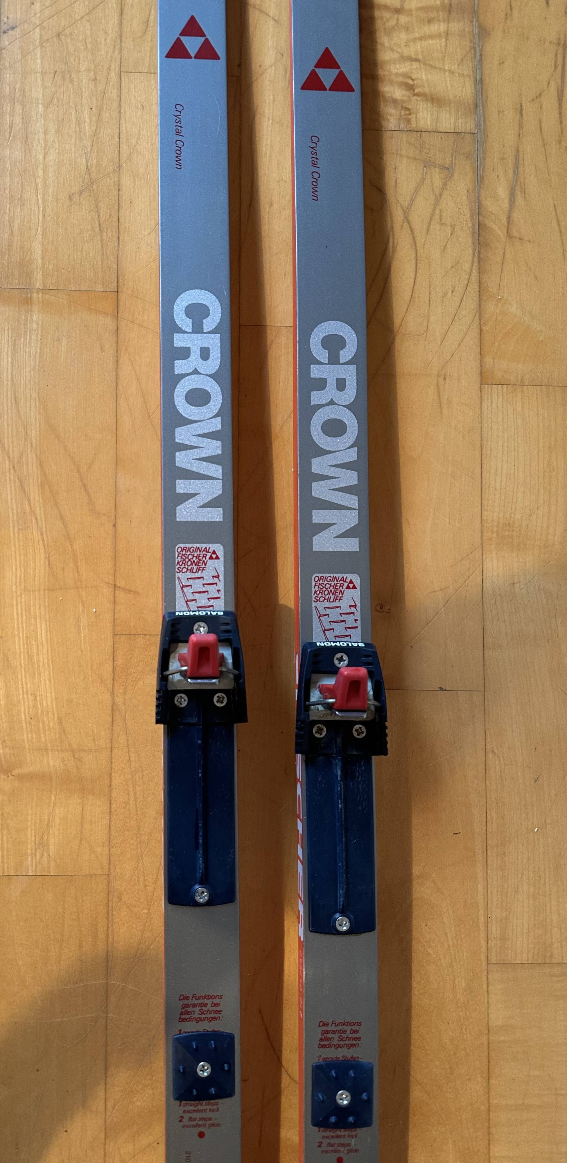 Pair of vintage cross-country skis