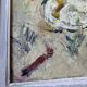 Painting Pierre Catton (1903) "The dance of the horses" HSP cf. B. Buffet + frame