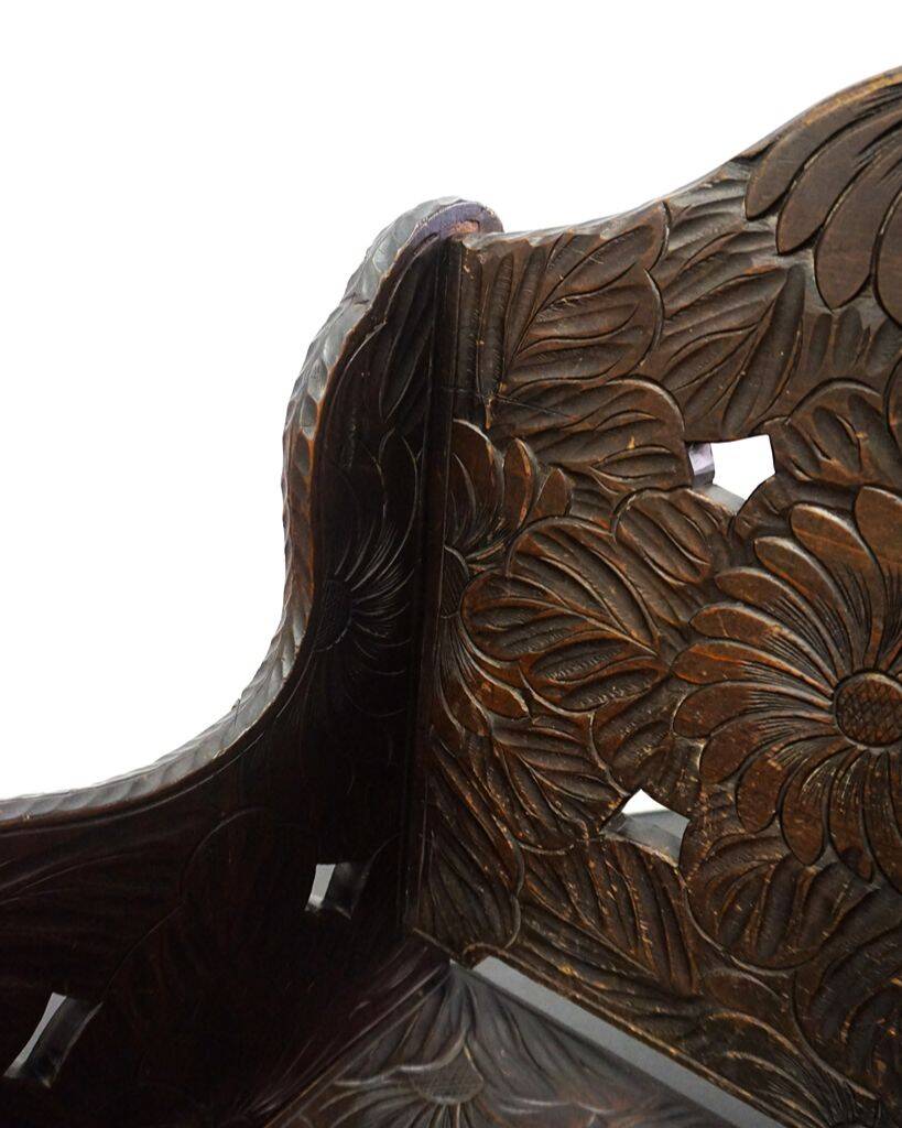 Japanese carved chair for Liberty & Co.