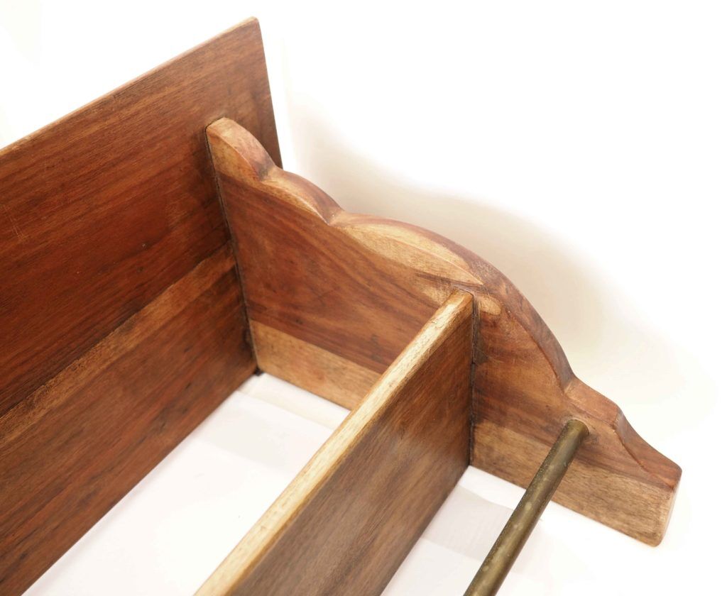 Wooden kitchen shelf