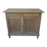 Vintage shallow oak sideboard, 2 drawers, 2 doors, 1 shelf.