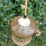 Pendant Lamp Aged Pink Glass