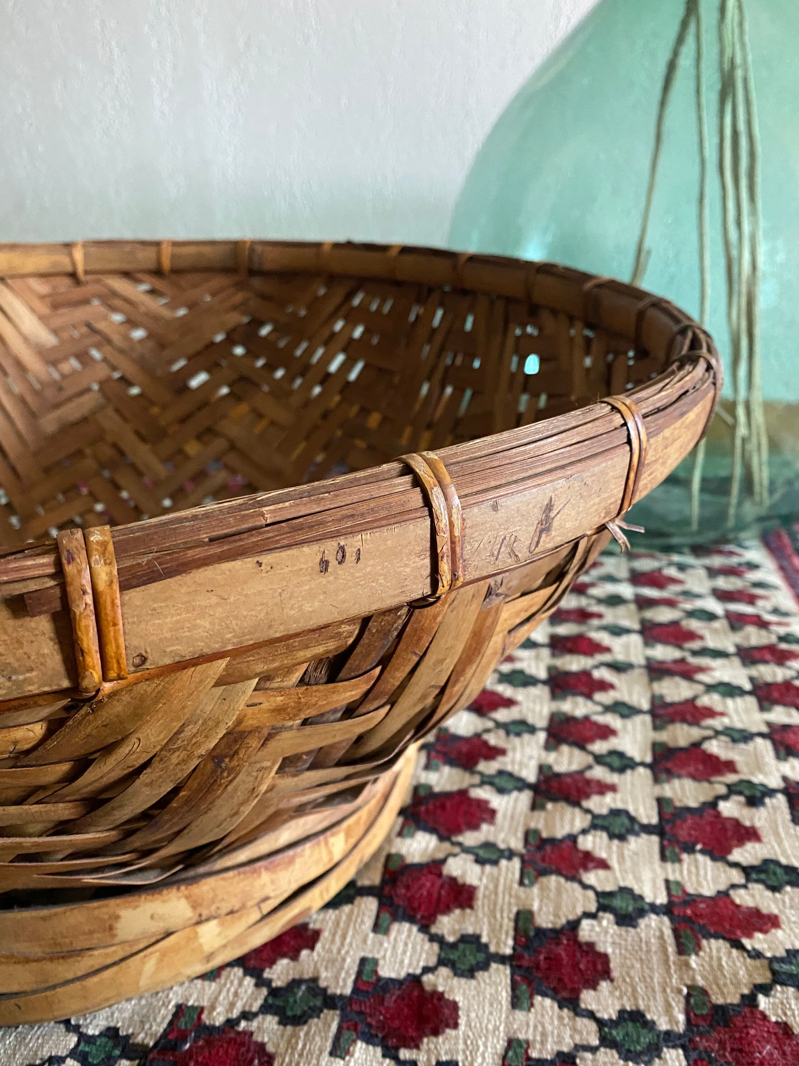 Bohemian bamboo XL panière