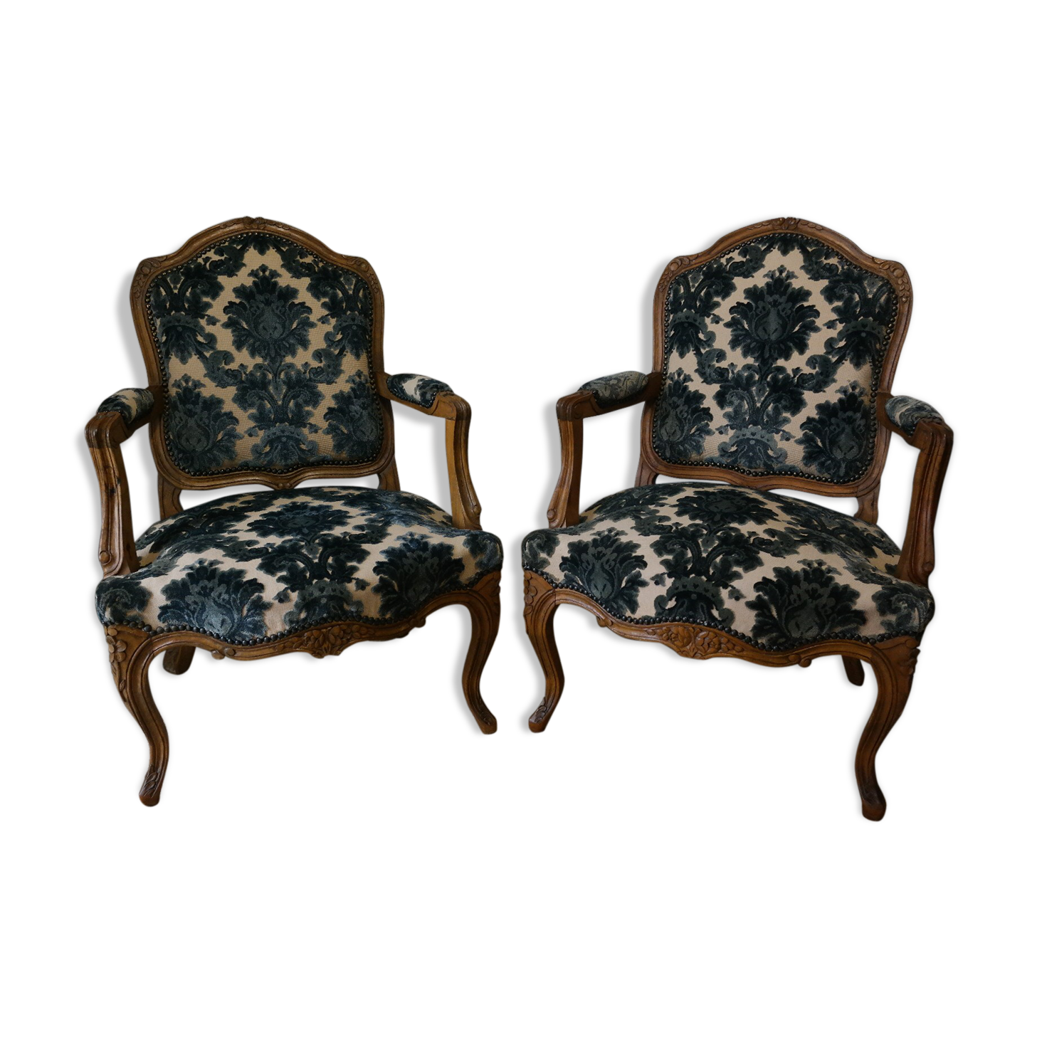 Pair of Louis XV style chairs