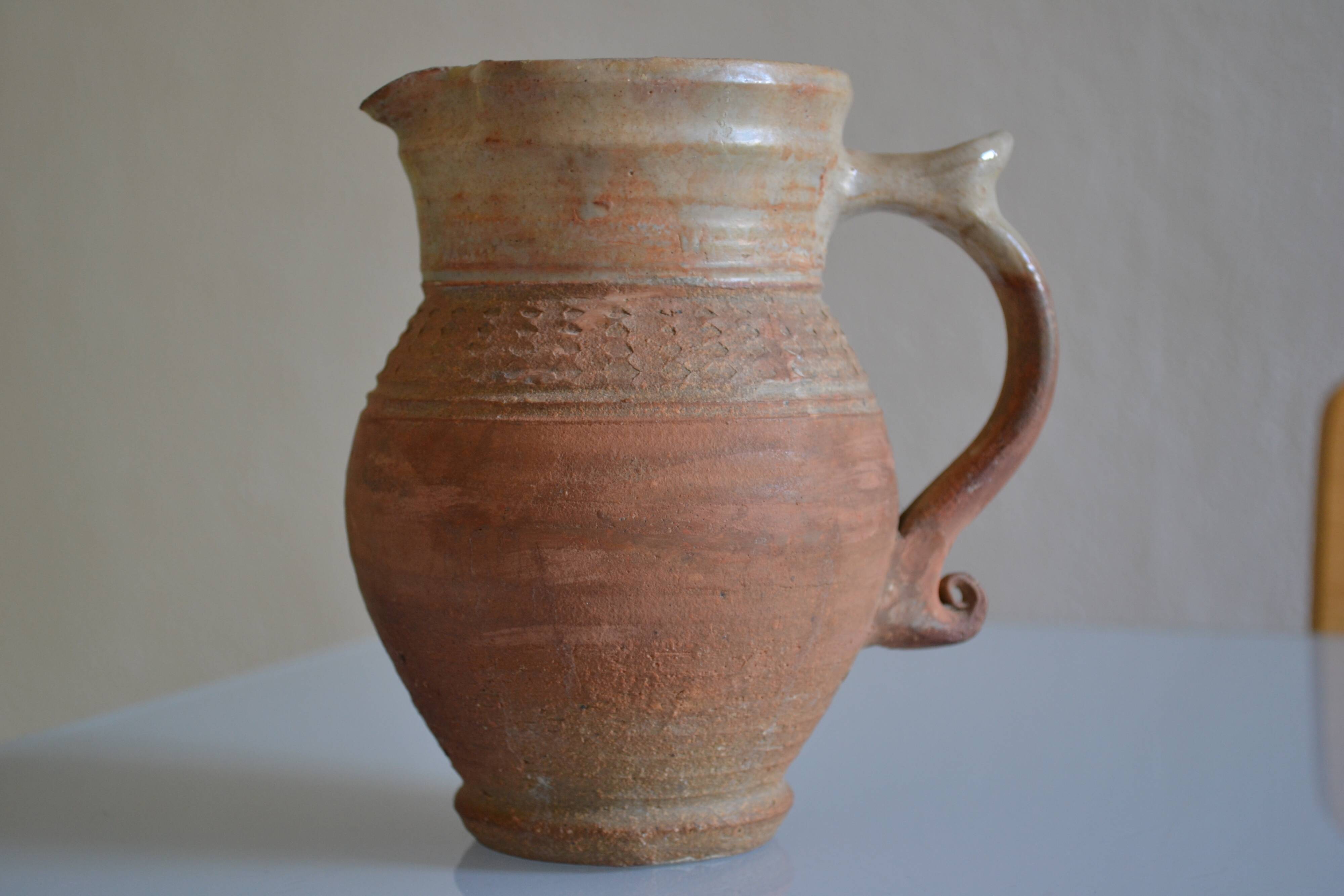 Old terracotta pitcher France