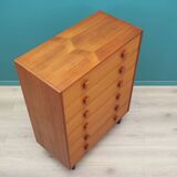 Teak chest of drawers, Danish design, 1960s, production: Denmark