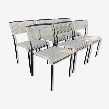 Série de 6 chaises années 60'