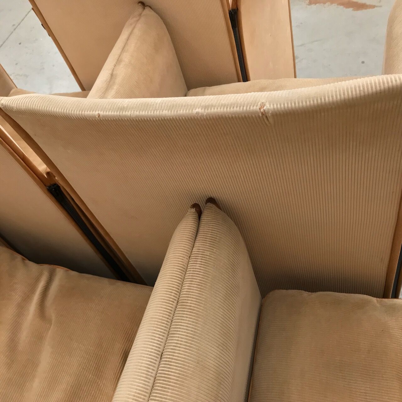 Ensemble de 6 fauteuils de pause Mario Bellini 401 - Cassina - années 1970