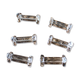 A set of 6 transparent trilobite glass knife rests.