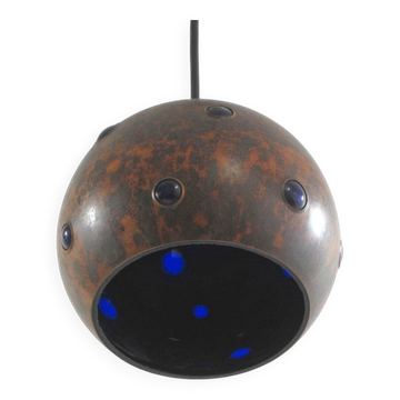 Nanny Still for Raak Globe Pendant Lamp 1960s Copper & Glass Finnish Modern
