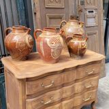 Louis xv style chest of drawers in pickled cherry