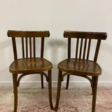 Paire de chaises de bistrot