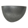 Vintage half-moon wall light in patinated steel, France, 1980