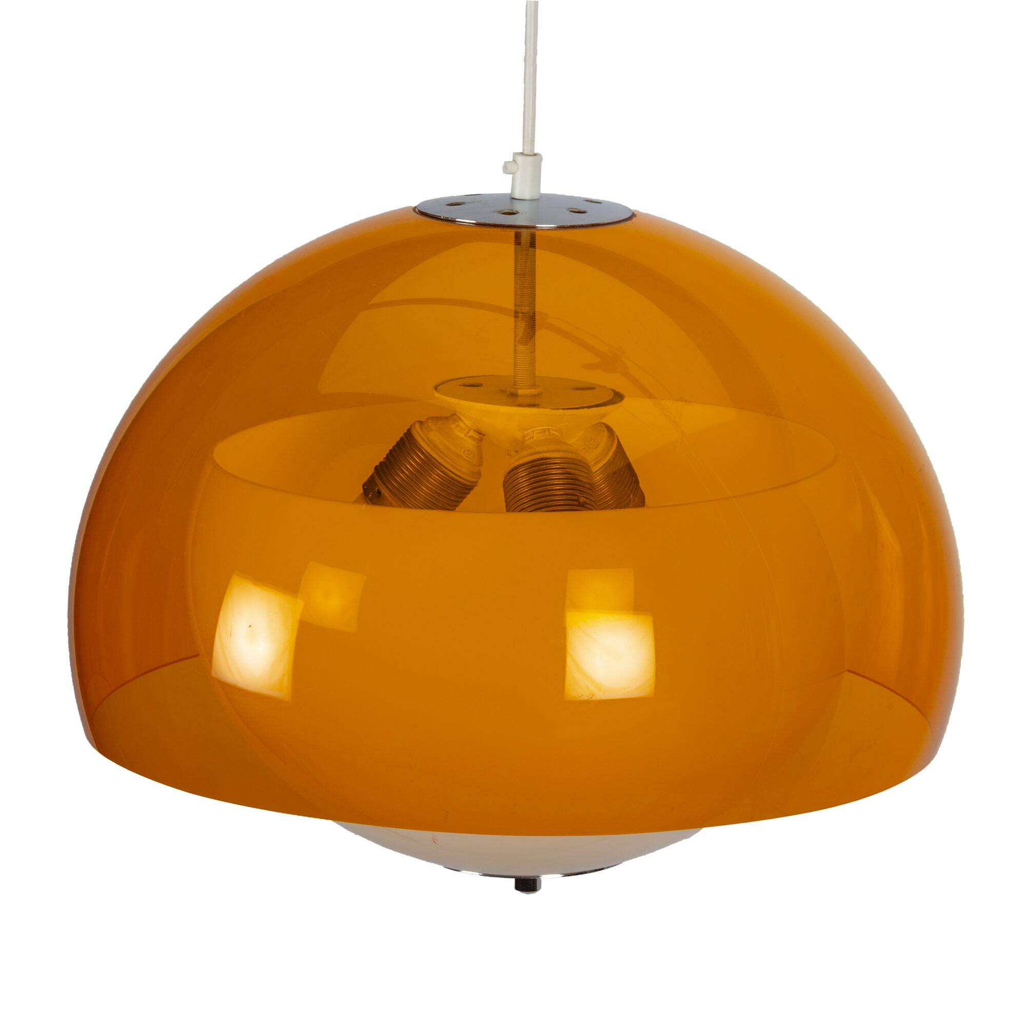 Orange And White Ball Pendant Lamp