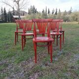 Set of 6 vintage bentwood bistro chairs