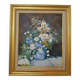 Nature morte florale 1988– Karl-Heinz Stricker – encadrée doré vintag