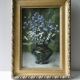 Painting bouquet of flowers signed Théodore Coquelin late 19th century
