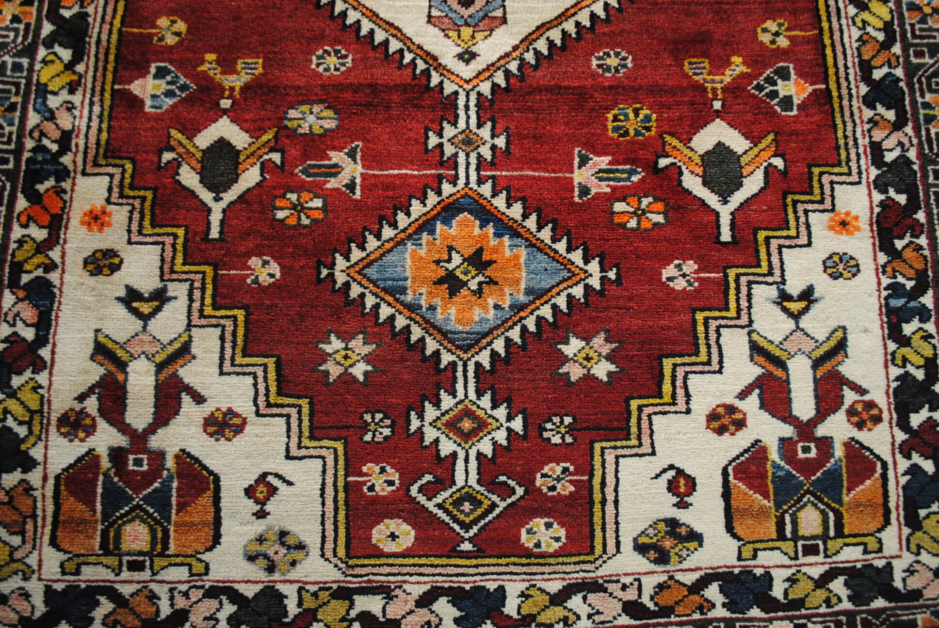 Carpet Persian athentique of the 1970s, knotted hands 208x134cm