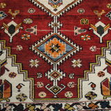 Carpet Persian athentique of the 1970s, knotted hands 208x134cm