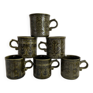 Mugs en céramique kaki - england