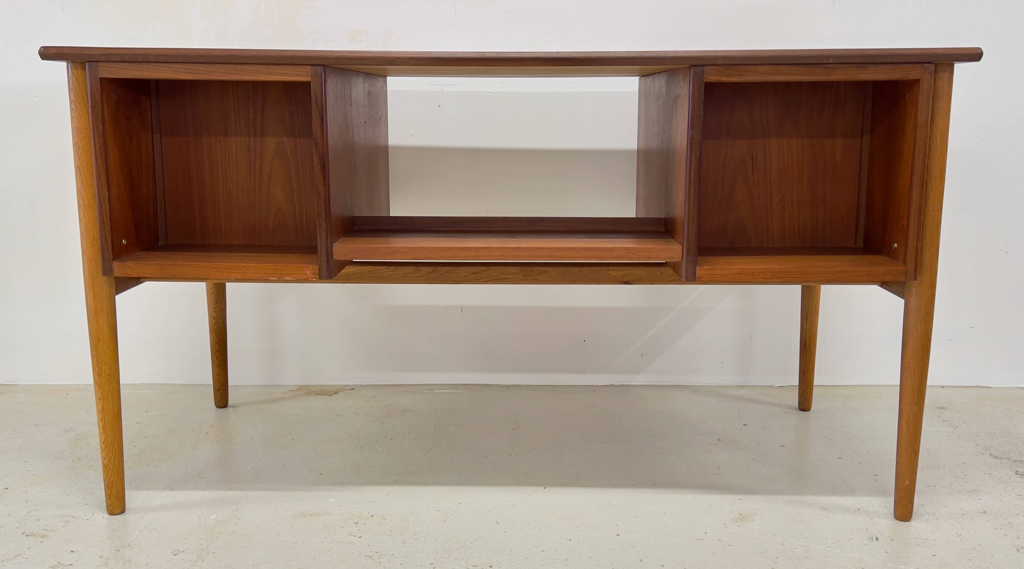 Danish Teak & Oak Desk, 1960s.