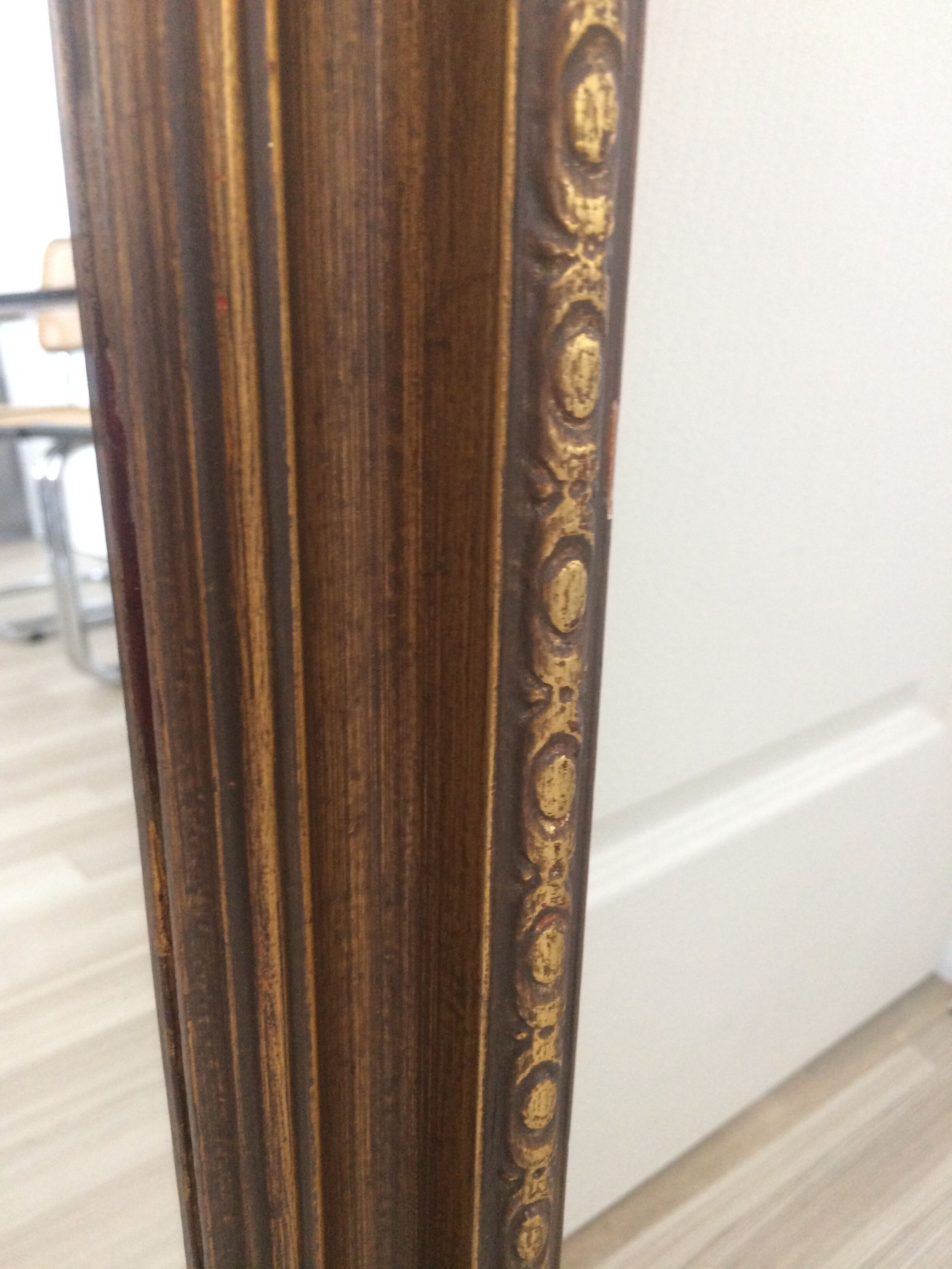 Old gold, bronze mirror 80x60cm