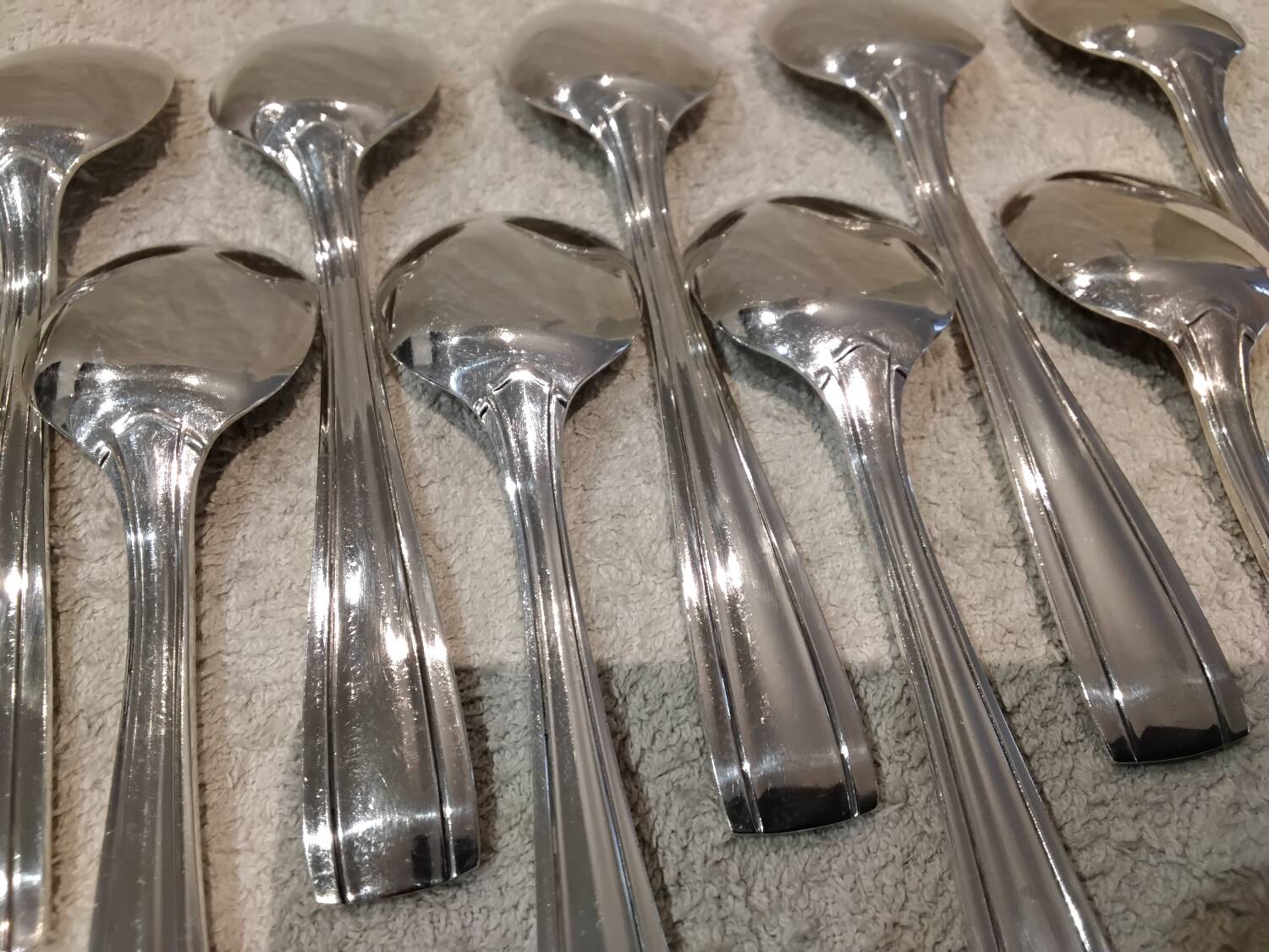 12 silver-plated ice cream scoops, goldsmith Frionnet, art deco style