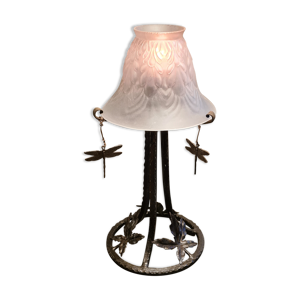 lampe art nouveau fer