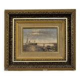 Boat canvas painting