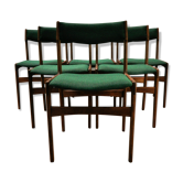 Set of 6 dining chairs by Erik Buch for Oddense Maskinsnedkeri