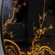 Chinese export black lacquer and mother-of-pearl folding screen, mid-20th century