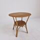 Italian Wicker and Rattan Coffee Table, 1970s