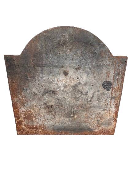 Cast iron fireplace plate