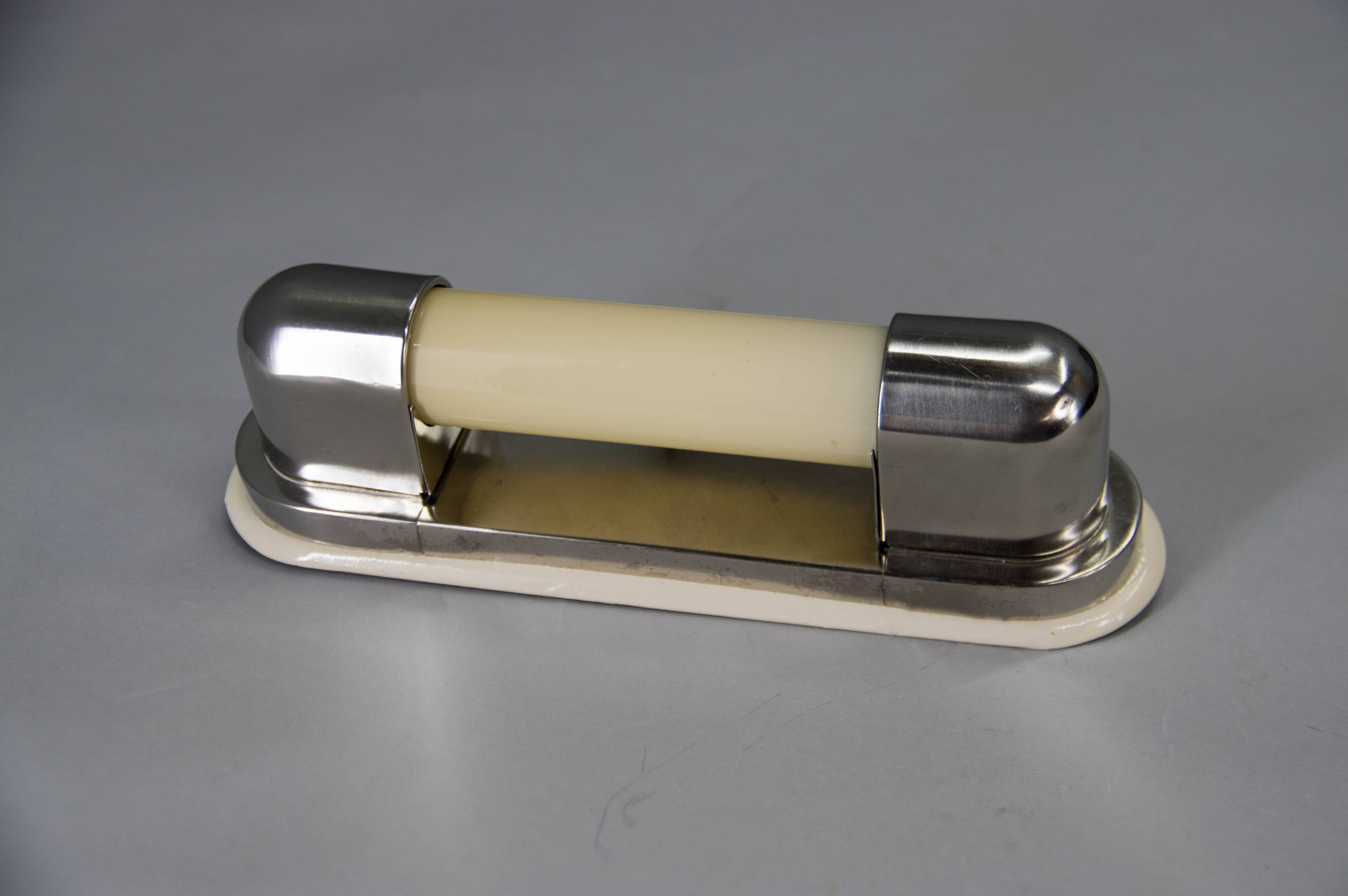 Art Deco / Functionalist / Bauhaus Wall Light, 1930s, Restored