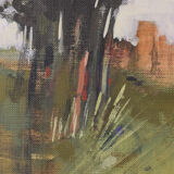 Post Impressionist Landscape with Village