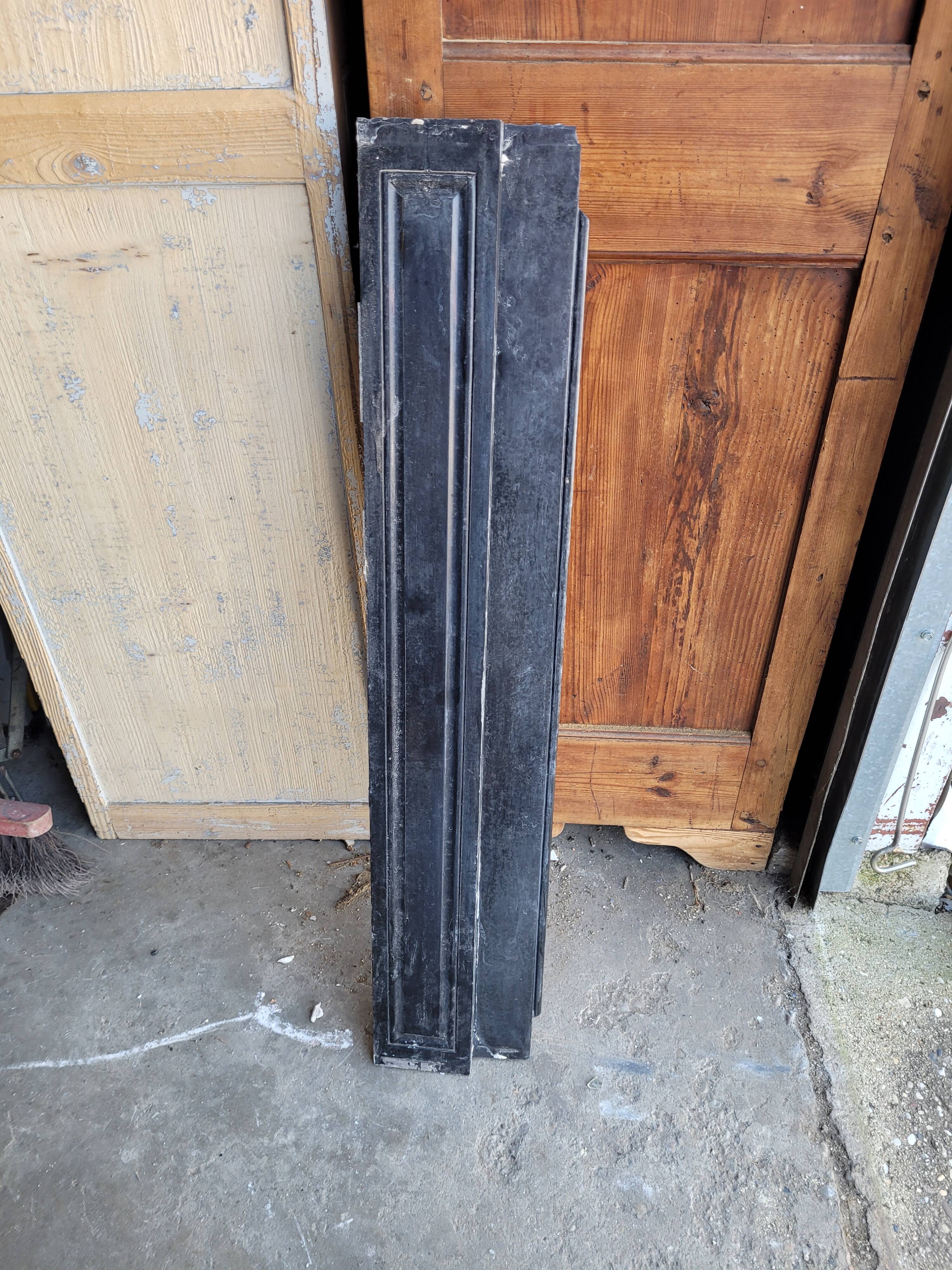 Belgian black marble fireplace without veining