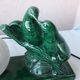 Green ceramic bedside lamp