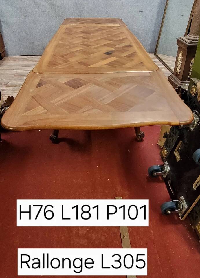 Louis XV style Provencal table in solid cherry wood, 20th century