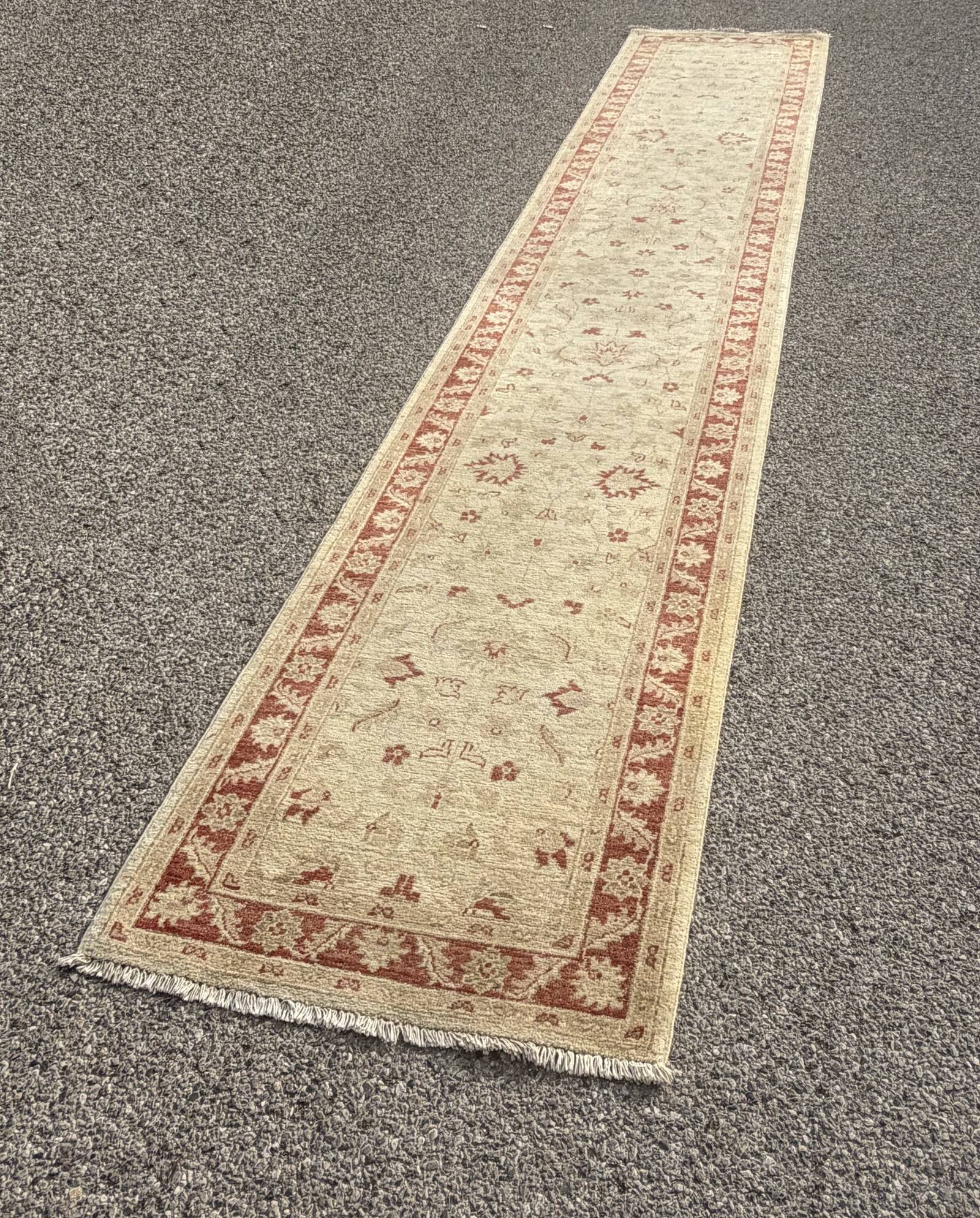 Orient Ziegler hallway rug: 4.50 x 0.83 metres - Handmade wool