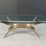 Vintage brass coffee table, 1970s