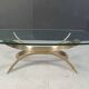 Vintage brass coffee table, 1970s