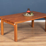 Retro Danish Solid Teak 1960s Coffee Table