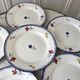 Set of 6 dessert plates Digoin Sarreguemines, years 30-40